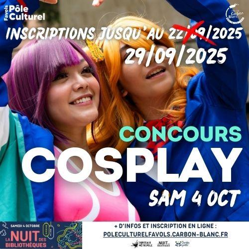 DÉFILÉ & CONCOURS COSPLAY !