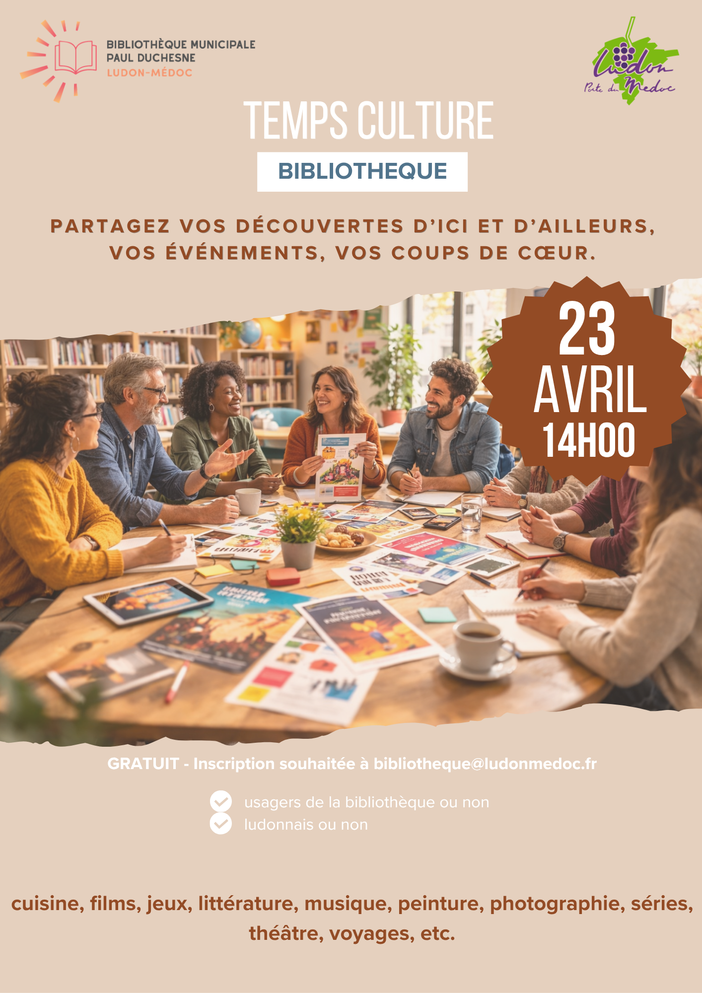 Partage de coups de coeur culturels