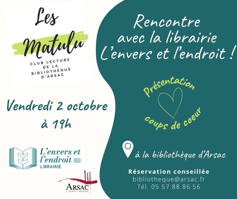 Rencontre avec la librairie L'envers et l'endroit !