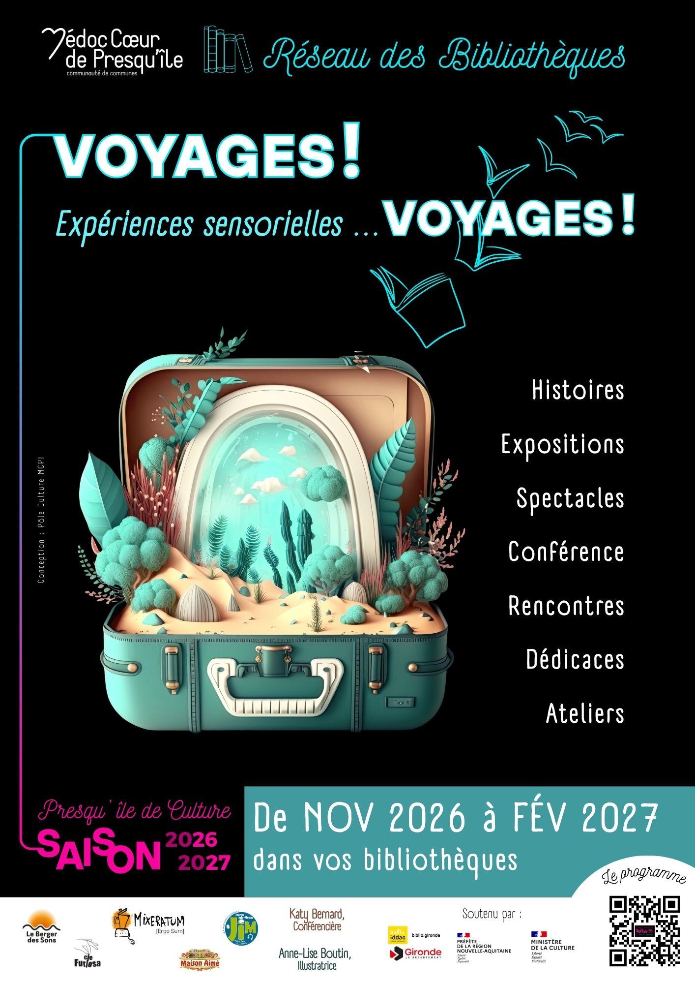 affiche programme 2026 2027 réseau biblios MCPI